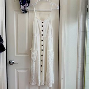Halife White Cotten Dress